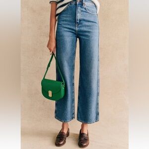 Sezane Le Crop Denim Blue - Size 4